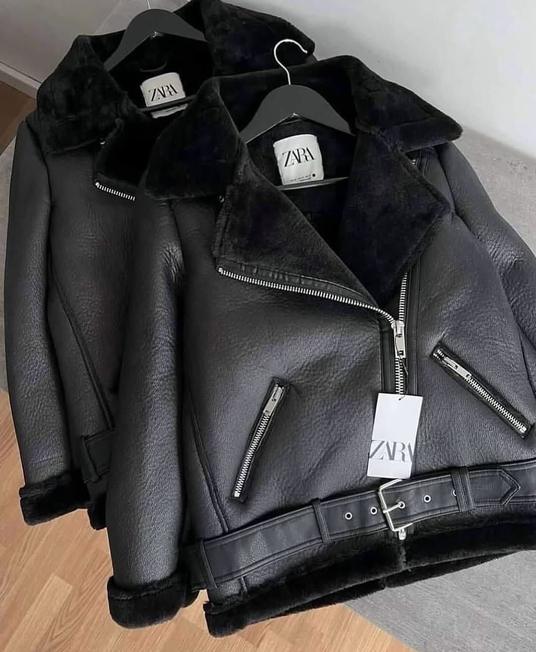 New Women's Faux Thermal Lined Motorcycle Short Jacket, Loose Casual Thickened Zip-Up Coat