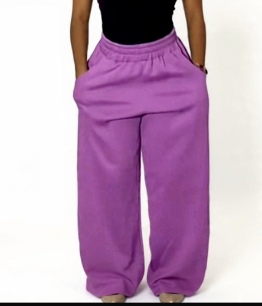 Wide leg sweatpants