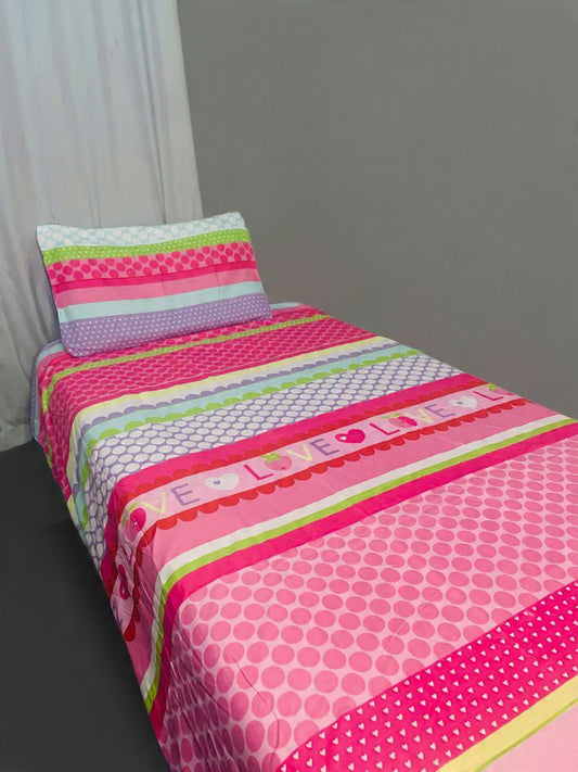 2-piece duvet cover Pink