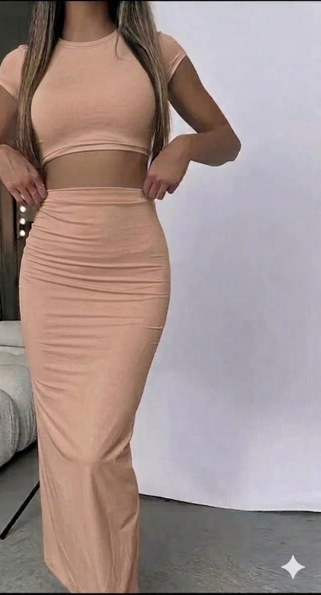 Plain two-piece Set