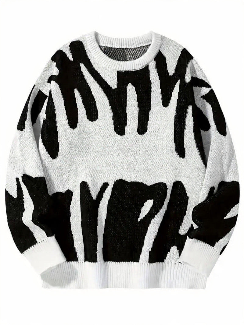 Manfinity Hypemode Men Graphic Pattern Sweater , Fall Winter